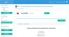 Desktop Screenshot of bip.gops.przeworno.pl