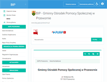 Tablet Screenshot of bip.gops.przeworno.pl